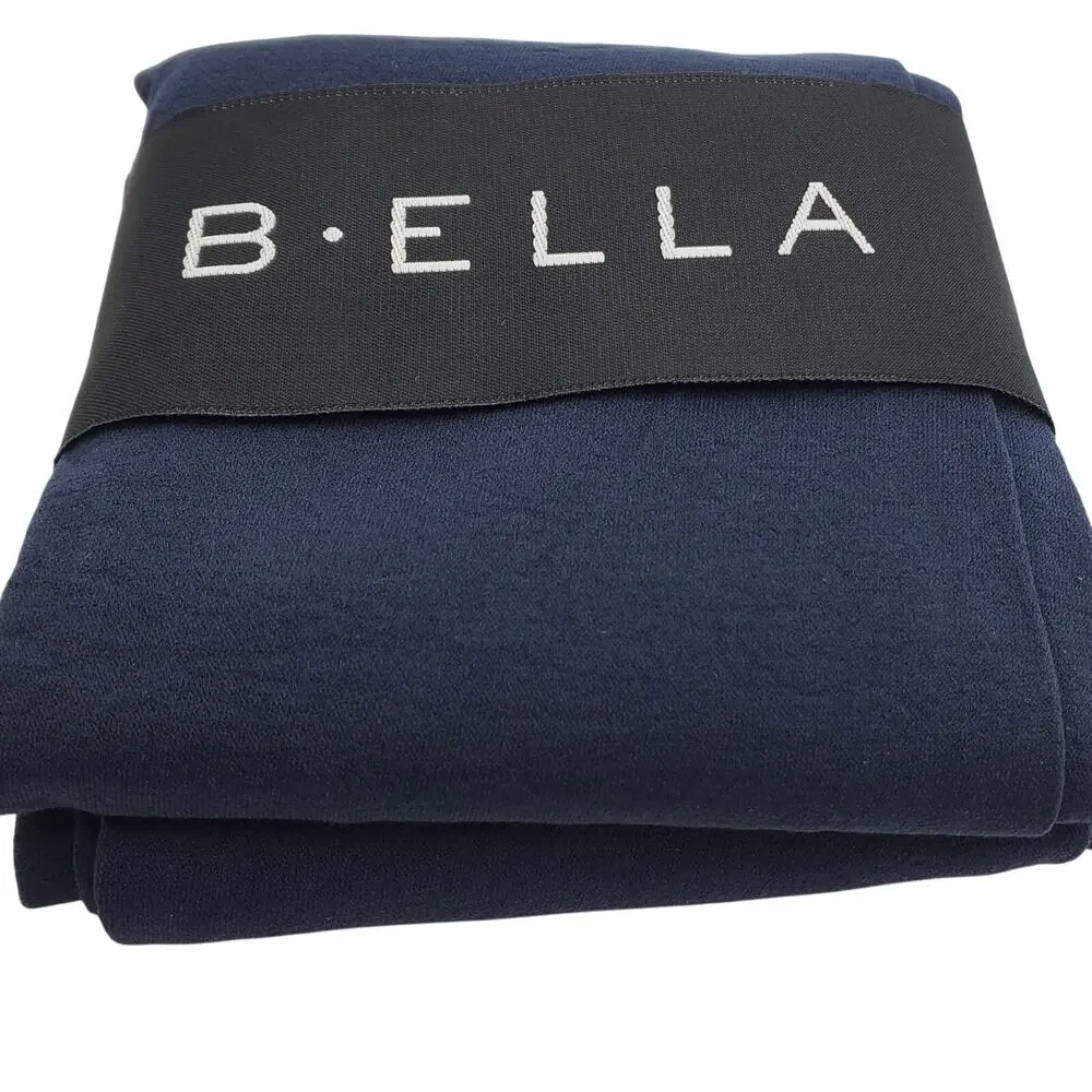 Italian Cotton Blend Tights Medium Navy Blue B.ella Erika New Opaque Hosiery